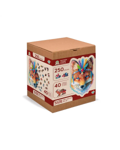 Houten legpuzzel - Mystic Fox, 250 stukjes Wooden City NB0094L