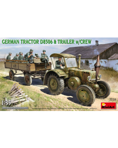 1/35 German Tractor D8506 with Trailer & Crew MiniArt 35314