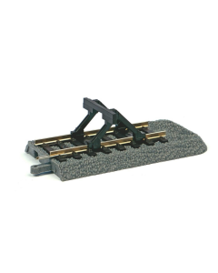 H0 Rails met bedding Eindstuk met Stootblok Piko 55446