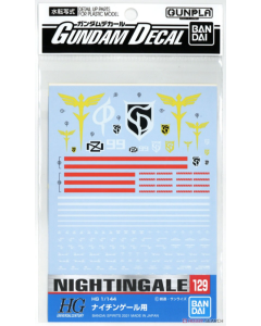 Gundam Decals : No.129 Nightingale HG 1/144 BANDAI 62162
