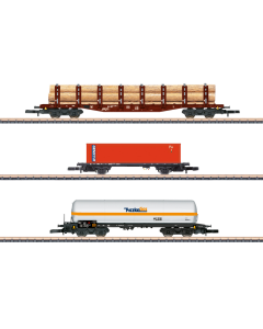 Z MHI Set Goederenwagens met verschillende lading, 3-delig Marklin 82596