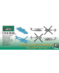 1/700 Modern Anti-Submarine Helicopter Set (A), S-70 / SH-60, 12 stuks AFV-Club SE70009