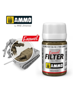 FILTER Tan for 3 tone camo 35 ml AMMO by Mig 1510