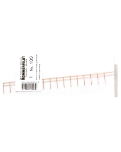 N Reling gemaakt van 0,5 mm draad (gelast) 200 mm, per stuk Sommerfeldt 103