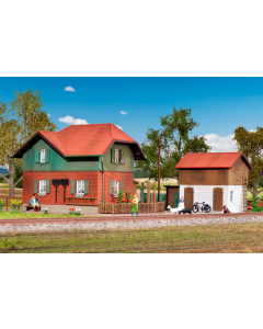 H0 Baanwachtershuis in Kaltental met bijgebouw Kibri 39320