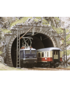 H0 Tunnelportaal dubbelspoor bovenleiding, 2 st. Busch 7027