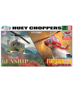 1/72 Huey Choppers (2), Snap Fit Atlantis M1026