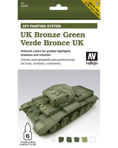 Airbrush Set UK Bronze Green Vallejo 78407