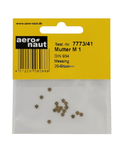 Moer M1 (messing), 20 stuks - Aeronaut 7773/41 Aeronaut 777341