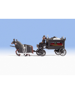 H0 Lijkwagen met paarden Noch 16714