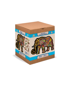 Houten legpuzzel - Magische Olifant, 150 stukjes Wooden City HE0037M