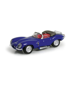 H0 Jaguar XKSS Cabrio open, blauw Busch 9838323