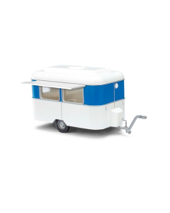 H0 Nagetusch verkoopwagen, wit/blauw Busch 51750