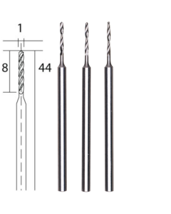 Mikro spiraalboren 1,0 mm. 3 st. Proxxon 28854