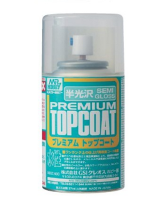 Mr. Premium Topcoat Semi-Gloss Spray 88ml Mr. Hobby B602