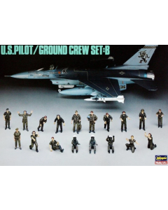 1/48 U.S. Pilot/Ground Crew Set B - Hasegawa X48-5 Hasegawa 36005