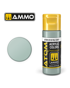 ATOM ACRYLIC COLOR PALE GREY 20 ML AMMO by Mig 20130
