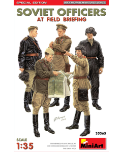 1/35 Soviet Officers at Field Briefing (Special Edition), WWII MiniArt 35365