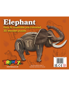 Toyway Olifant 3D houten puzzel Emhar TW4205
