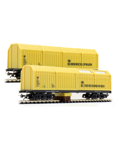 H0 DC Set Stofzuigerwagen + Slijpwagen (art. 8831 + 9131), 2-rail gelijkstroom LUX-Modellbau 9631