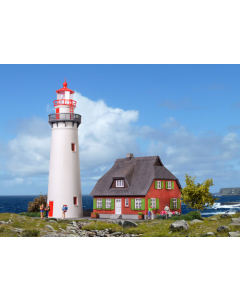 H0 Vuurtoren Hiddensee met bijgebouw Kibri 39153