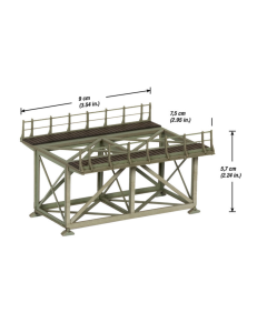 H0 Aanloopbrug zonder bruggehoofden 9 cm Noch 67023