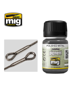 Superfine pigment polished metal 35 ml AMMO by Mig 3021