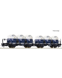 H0 DB Dubbele draagwageneenheid 'Birkel' Roco 6600053