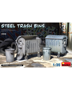 1/35 Steel Trash Bins MiniArt 35636