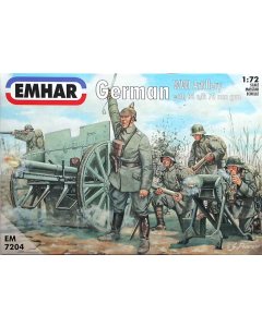 1/72 German Artillery w/96 n/A 76mm Gun, WW I Emhar 7204