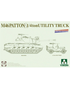 1/35 US M46 Patton & 1/4 ton Utility Truck (Limited Edition) Takom 2117X