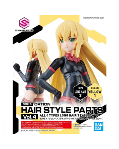 30MS Option Hair Style Parts Vol.4, Long Hair 3 (Yellow 1) BANDAI 2590336