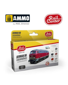 German DB Locomotives Epoche V (Rail Center), 6 flesjes van 15ml AMMO by Mig R1003