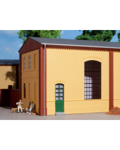 Muur / Wände 2325B, geel/gelb + raam/fen. E & glas (2 st.) Auhagen 80602