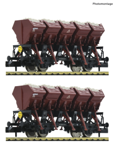 N 2-delige Set: Vuilniskiepwagens, DB Fleischmann 6660060