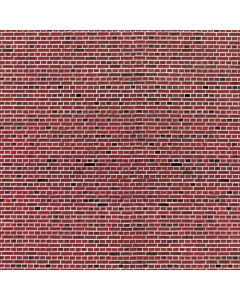 H0 Muurplaat rode bakstenen - Karton (25 x 12,5 cm), per stuk Vollmer 46042