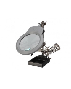Helping Hand, met 2 klemmen, vergrootglas en LED verlichting  VTHH3