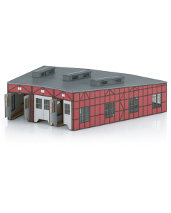 H0 Bouwdoos Locomotievenloods 3-standig Marklin 72886