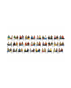 H0 Mega Figurenset "Zittende Passagiers", 60 figuren, zonder benen, zonder banken Noch 16072