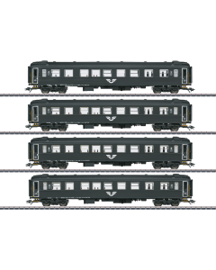 H0 SJ Set Passagiersrijtuigen tijdperk VI, 4-delig Marklin 43788