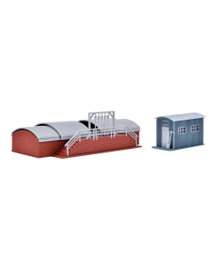 H0 Schuurbunker met golfplaten hut Vollmer 45771