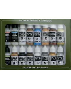 Folkstone Specialist Model Color Paint Set, 16 kleuren Vallejo 70102