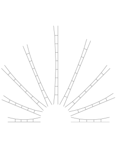 H0 Universeel rijdraad 240 - 270 mm, 3 stuks Viessmann 4154