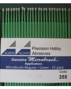 Microbrush Applicators Regular Green, 25 stuks Albion Alloys CODE355