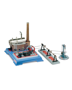 D165 Stoommachine D16 met M57 (transmissie) en M51 (boormachine) met aandrijfspiralen Wilesco 00165