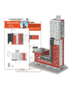 1/1250 Montevideo, Rotterdam (papieren bouwplaat) STRM 01011