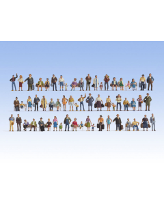 H0 Mega Figures Set, 60 figuren, zonder banken Noch 16070