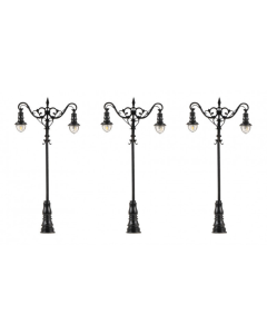 H0 LED-lantaarn, bolvormige hanglampen, warm wit, 3 stuks Faller 180114