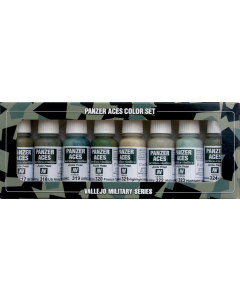 Panzer Aces Set #3, Allied Tank Crew Uniforms, 8 kleuren - Vallejo 70126 Vallejo 70126