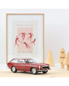 1/18 Volvo 1800 ES (US version) 1972 Red with lower side stripes Norev 188723